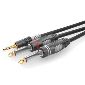 sommer cable hba-3s62-0150 klinke audio anschlusskabel [1x klinkenstecker 3.5mm - 2x klinkenstecker