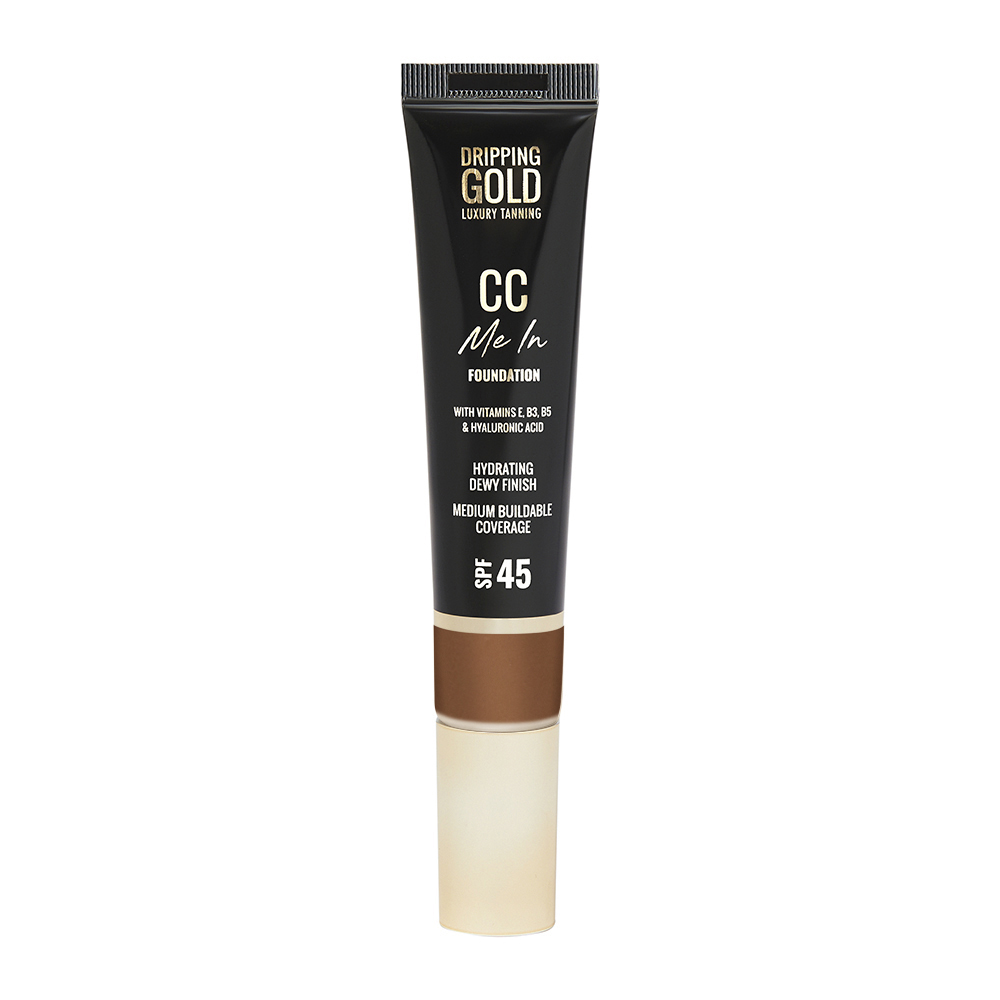 sosu cosmetics dripping gold cc me in spf45 foundation amber