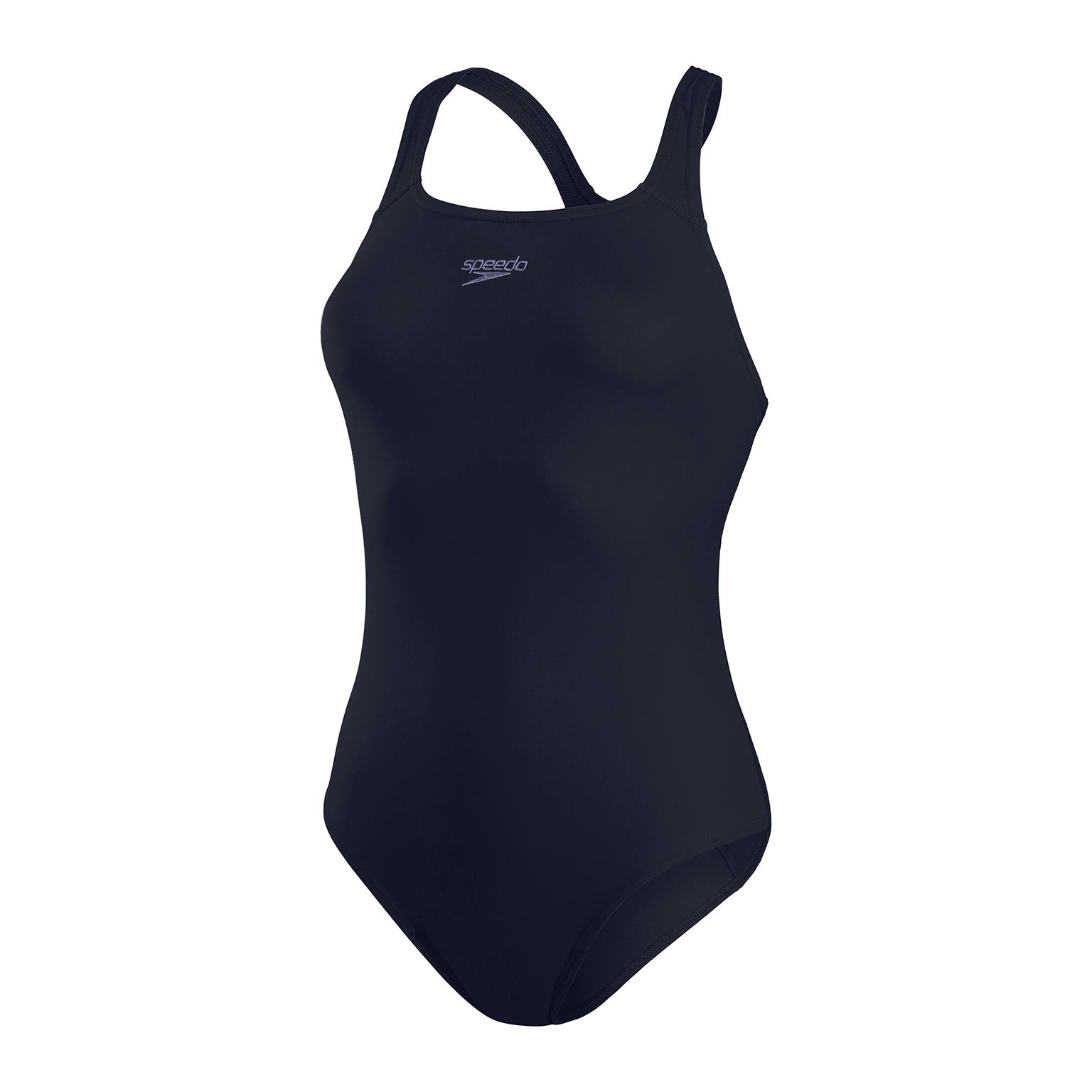 Speedo Badeanzug Für Damen Schwimmanzug Eco Medalist Schwarz Blau Bademode