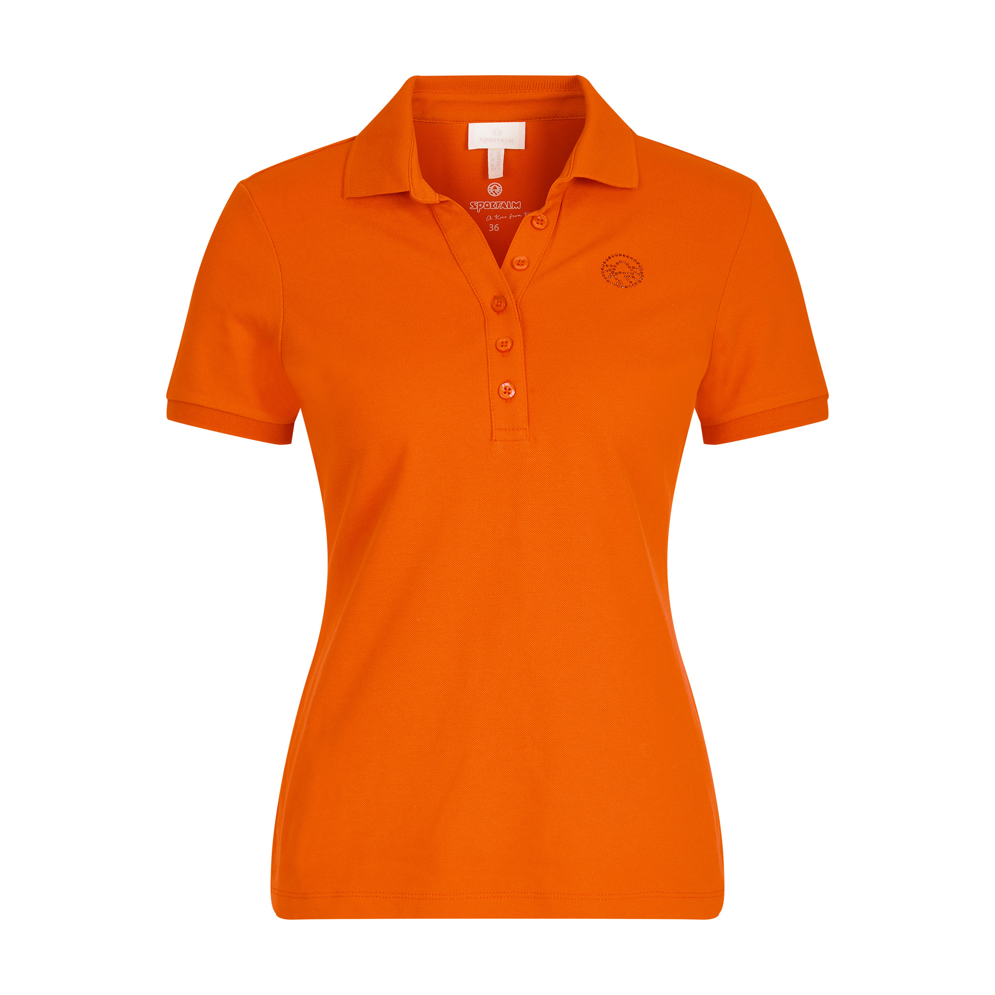 sportalm shank golf polo damen vibrant orange donna