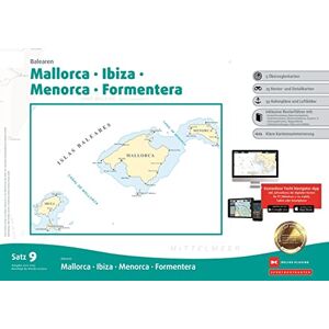 Sportbootkarten Satz 9: Balearen (ausgabe 2022/2023)|landkarte