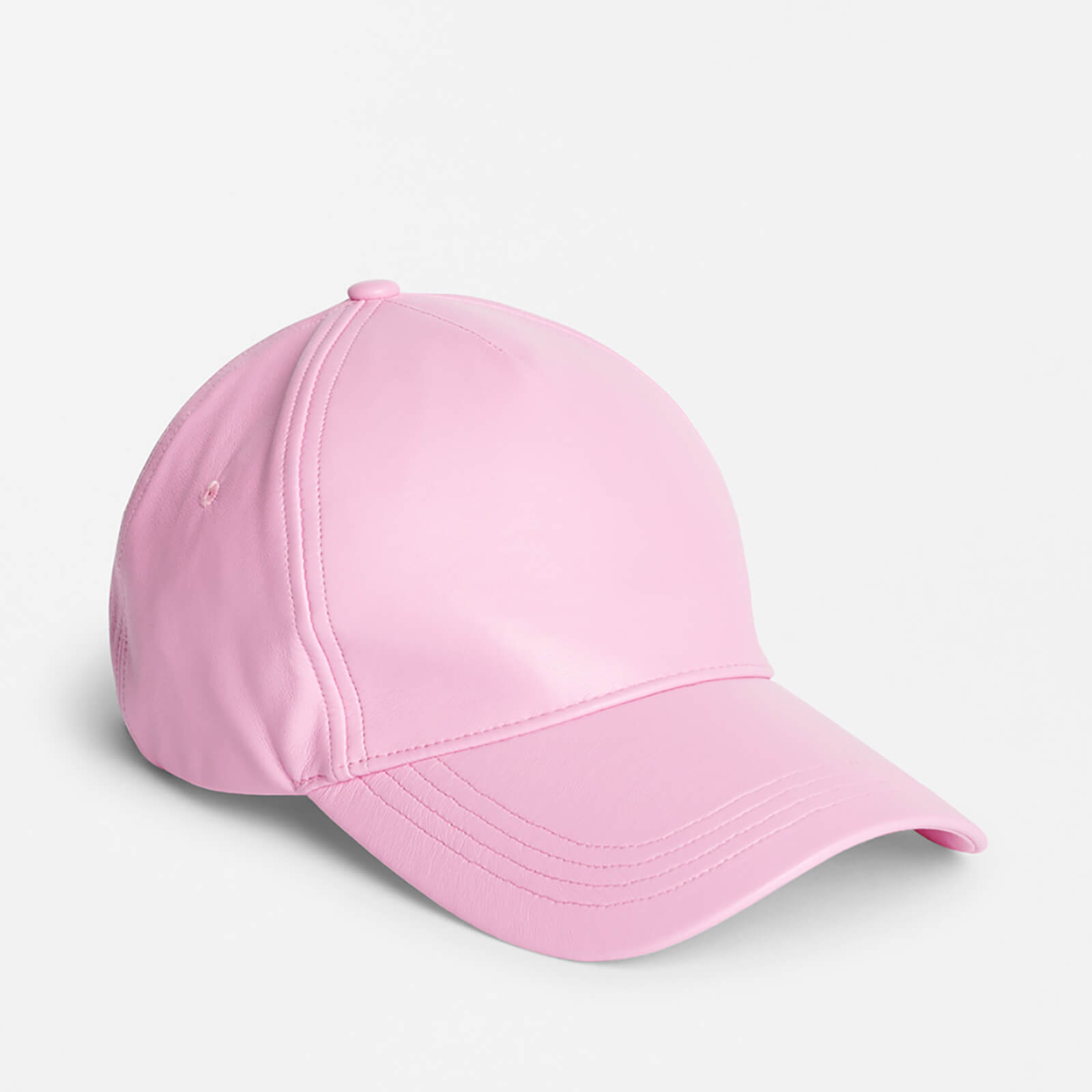 stand studio connie faux leather baseball cap rosa