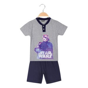 Star Wars Kurzer Pyjama Für Jungen Aus Baumwolle Pyjama Junge Grau Größe 06