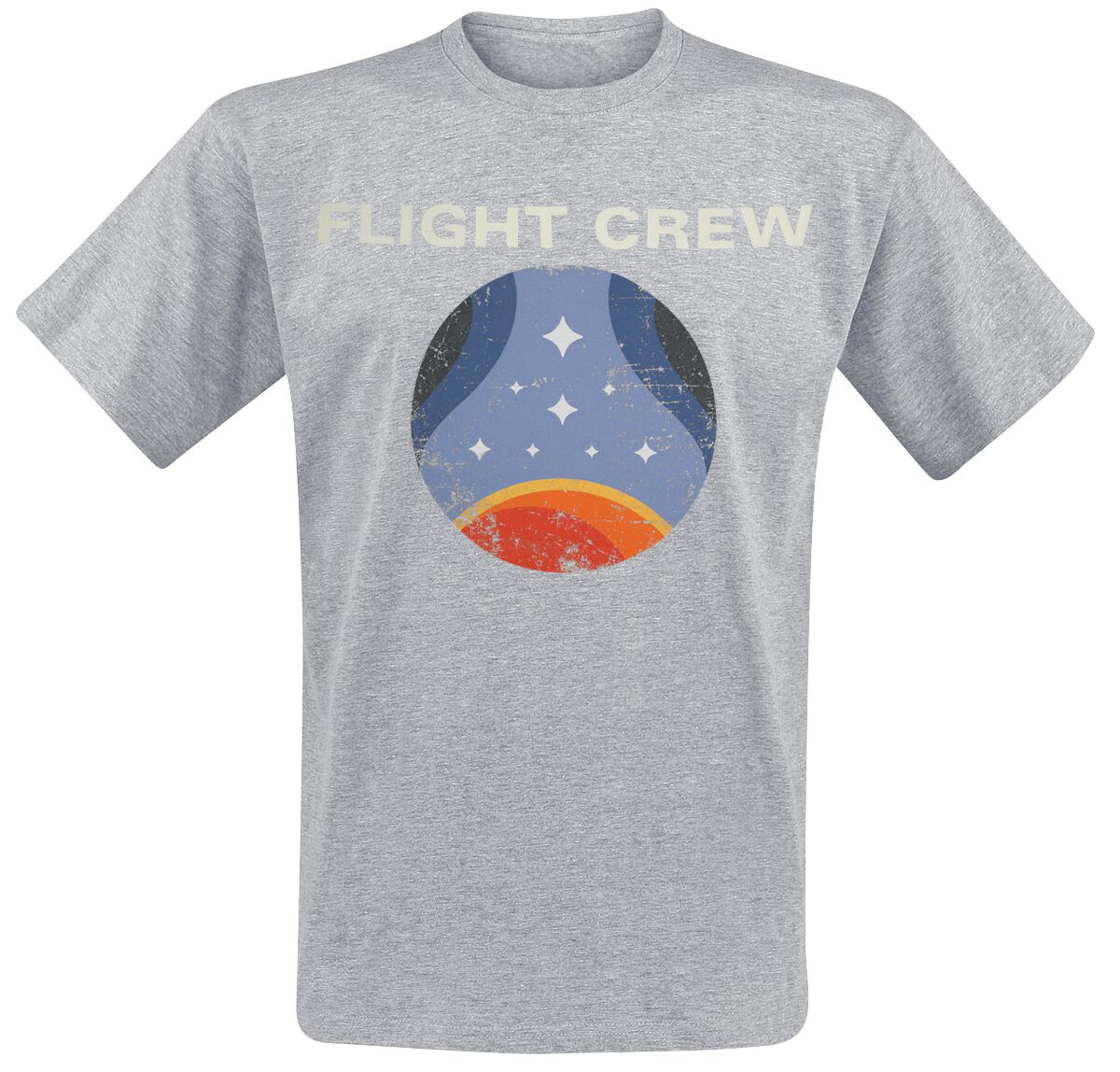 starfield - gaming t-shirt - flight crew - s bis xxl - fÃ¼r mÃ¤nner - grÃ¶ÃŸe xl - grau