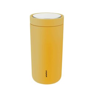 Stelton Thermobecher To Go Click, Isolierbecher, Edelstahl, Poppy Yellow, 400 Ml