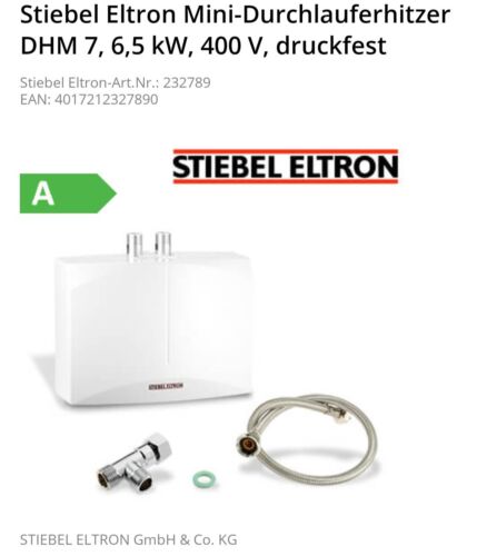 Stiebel Eltron Dem 7 Mini-durchlauferhitzer Fürs Handwaschbecken, Elektronisch, 