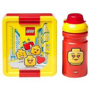 Storage Brotdose/trinkflasche - Iconic Girl - Rot/gelb - Lego® Storage - One Size - Brotdosen