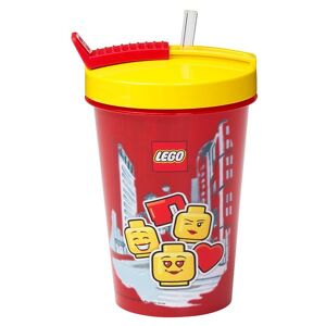 Storage Trinkflasche M. Strohhalme - 500 Ml - Iconic Girl - Lego® Storage - One Size - Trinkflaschen