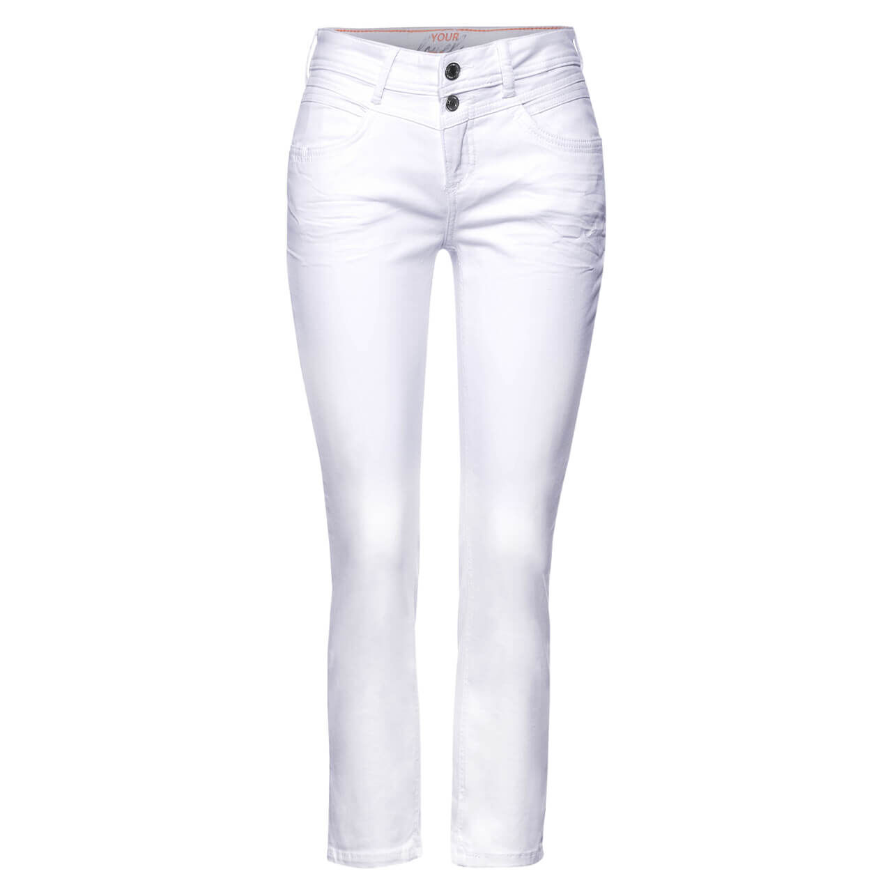 street one jane 7/8 jeans white 25/26 weiÃŸ donna
