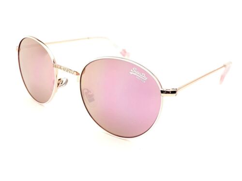 Superdry Sonnenbrille Enso 204 Damenmodell Cat.3 Metall Weiß Rosa