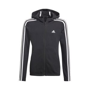 Sweatshirts Mädchen Adidas Essentials 3s Fullzip Hoodie Jr Gq8356 Schwarz