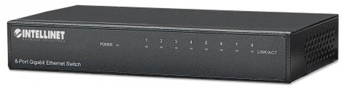 Switch Gigabit 8x 10/100/1000 Mbps Rj45 Desktop Metall /t2de