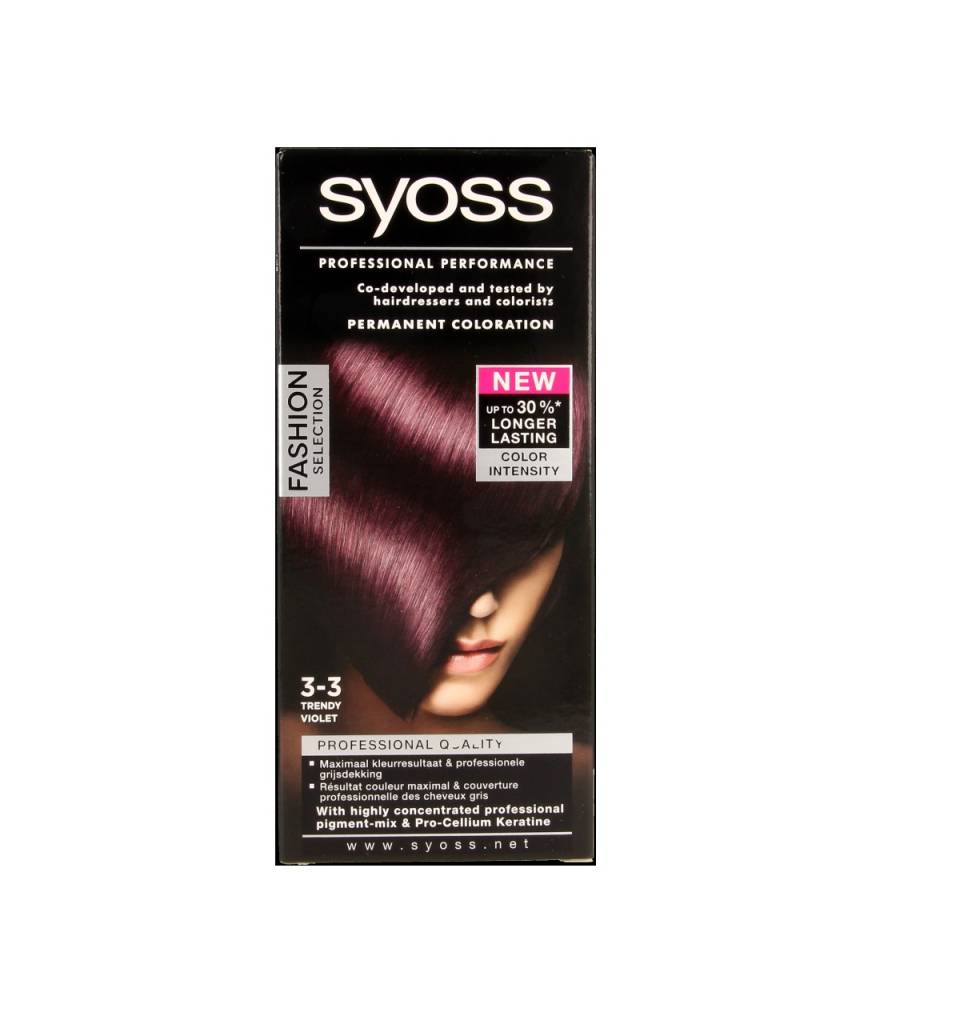 syoss color baseline 3-3 trendy violett haarfÃ¤rbemittel
