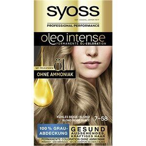 Syoss Colorationen Oleo Intense 7-58 Kühles Beige-blond Stufe 3Öl-coloration