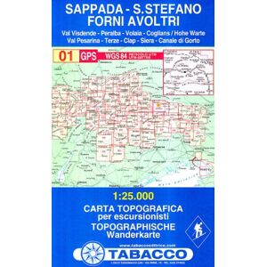 Tabacco - Gebraucht Sappada, S. Stefano, Forni Avoltri: Wanderkarte Tabacco. 1:25000 (cartes Topograh) - Preis Vom 19.04.2024 05:01:45 H
