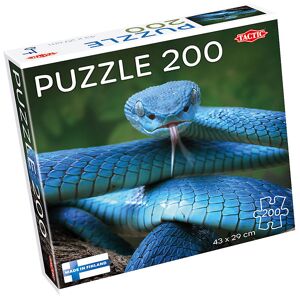 Tactic Puzzlespiel - 200 Teile - 43x29 Cm - Blue Vipernschlange - Tactic - One Size - Puzzlespiele