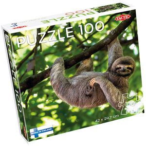 Tactic Puzzlespiel - Faultier Haning Auf Baum - 100 Teile - Tactic - One Size - Puzzlespiele