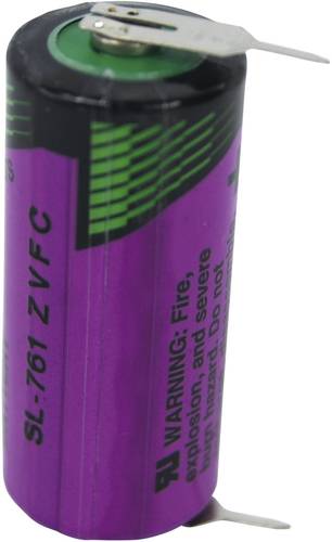 tadiran batteries sl 761 pr spezial-batterie 2/3 aa u-lÃ¶tpins lithium 3.6v 1500 mah 1st.
