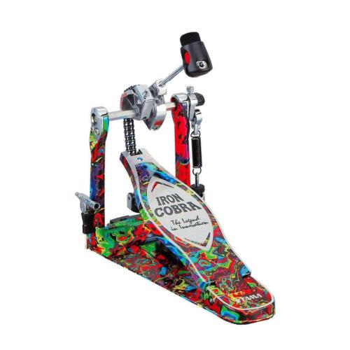 Tama 50th Limited Iron Cobra Marble Psychedelic Rainbow Power Glide Single Pedal