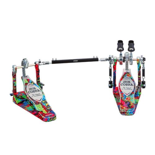 Tama 50th Limited Iron Cobra Marble Psychedelic Rainbow Rolling Glide Twin Pedal