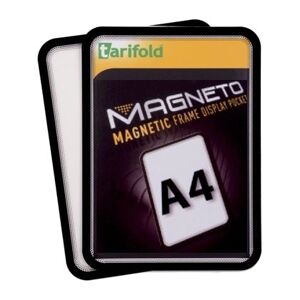 Tarifold Magnetische Tasche A4, 2 Stk., Schwarz