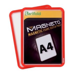 Tarifold Magnetische Tasche A4, 2 Stk., Rot