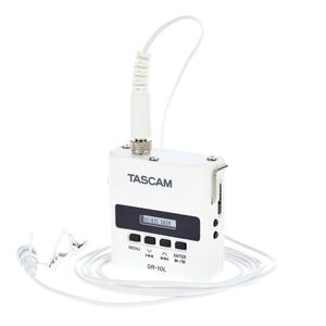 Tascam Dr-10l Digital Audiorecorder Mit Lavalier Mikrofon - Weiß