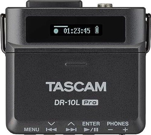 Tascam Dr-10l Pro Recorder Mit Lavaliermikrofon + Bluetooth Adapter + Tuch