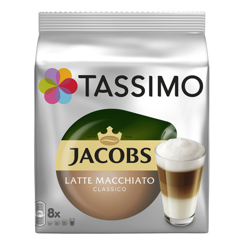 Tassimo Kapseln Jacobs Typ Latte Macchiato Classico 40 Kaffeekapseln 5er Pack