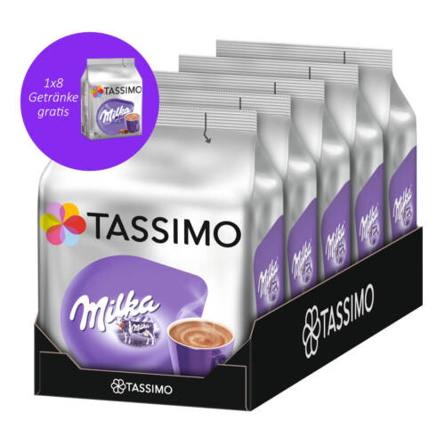 Tassimo Kapseln Milka T Discs 80 Getränke Schokolade Kakaokapseln +2x8 Gratis