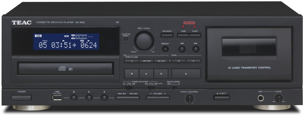 Teac Ad-850-se/b Cassette Deck Cd-player ~d~