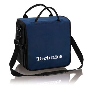 Technics Dj Backbag Navy Blau Eingesticktes Logo Weiss Für 45 Lps