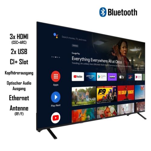 Telefunken Xu50an751s 50 Zoll Fernseher / Android Smart Tv / 4k Uhd Dolby Vision