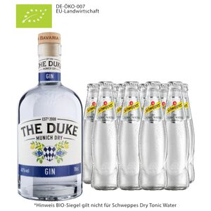The Duke Gin 45% Vol. / 0,7 L & 10x Schweppes Dry Tonic 0,2 L Inkl. 1,00 € Pfand