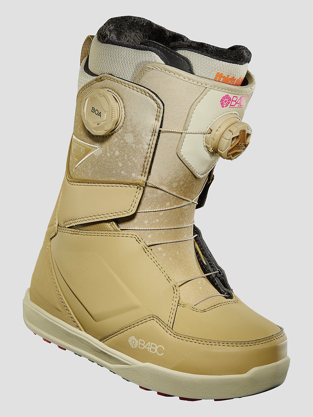 thirtytwo lashed double boa b4bc 2024 snowboard-boots tan