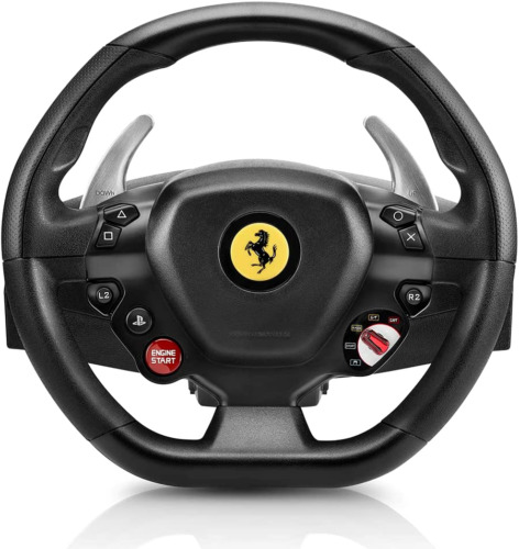 Thrustmaster 4160672 T80 Ferrari 488 Gtb Edition Black Steering Wheel + Ped ~e~