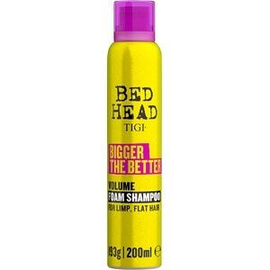 Tigi Bed Head Bigger The Better 6 X 200 Ml Foam Shampoo Anti Frizz Für Feines Ha
