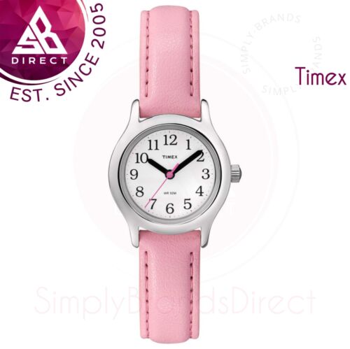 Timex Rosa Lederarmbanduhr Für Damen/kinder T790814 Uhr