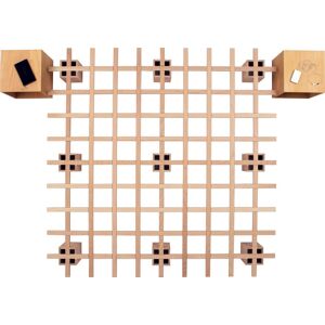 tojo futonbett -system, einfache montage ohne werkzeug, in verschiedenen breiten braun