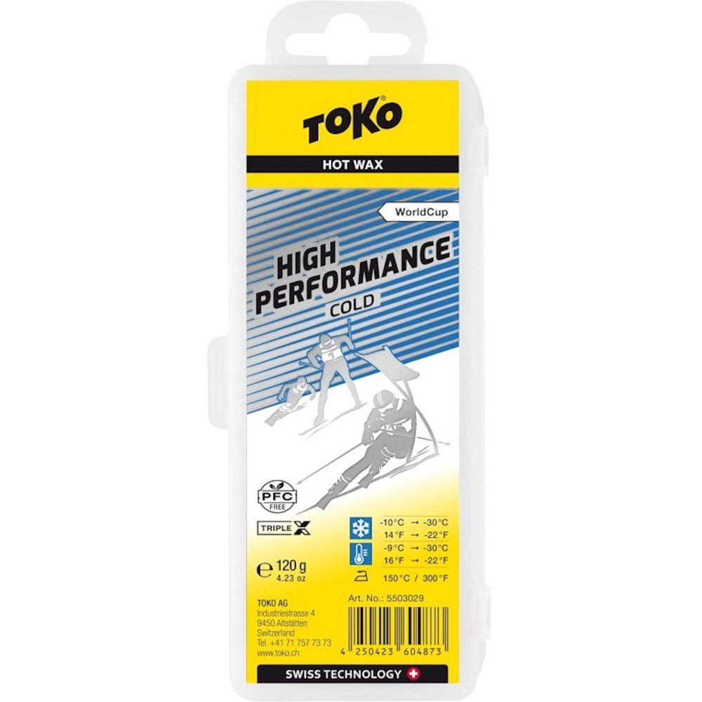 Toko High Performance Cold Skiwachs 120g (750 Eur/kg)