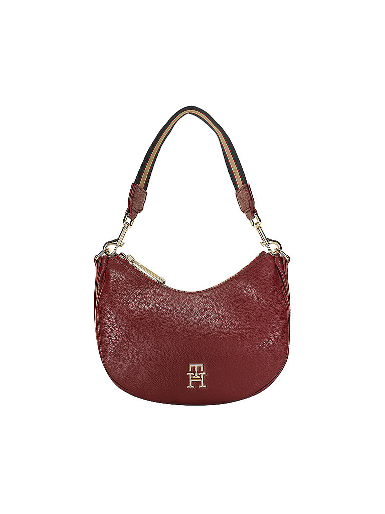 tommy hilfiger tasche - hobo tommy life rot donna