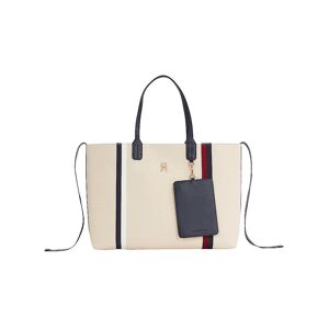 tommy hilfiger tote - iconic tommy tote corp - gr. unisize - in - fÃ¼r damen beige donna