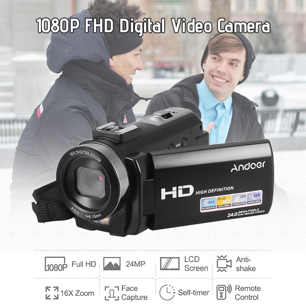 tomtop jms andoer hdv-201lm 1080p fhd digital videokamera camcorder dv recorder 24mp