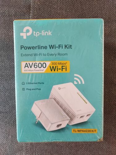 Tp-link Tl-wpa4220kit Av500 2-port Wifi Powerline Adapter Starter Kit Adapte ~d~