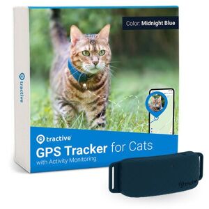 Tractive Gps Cat 4 - Gps Tracker Katze Mit Aktivitätstracking Exkl. Abo Tramindb Mitternachtsblau