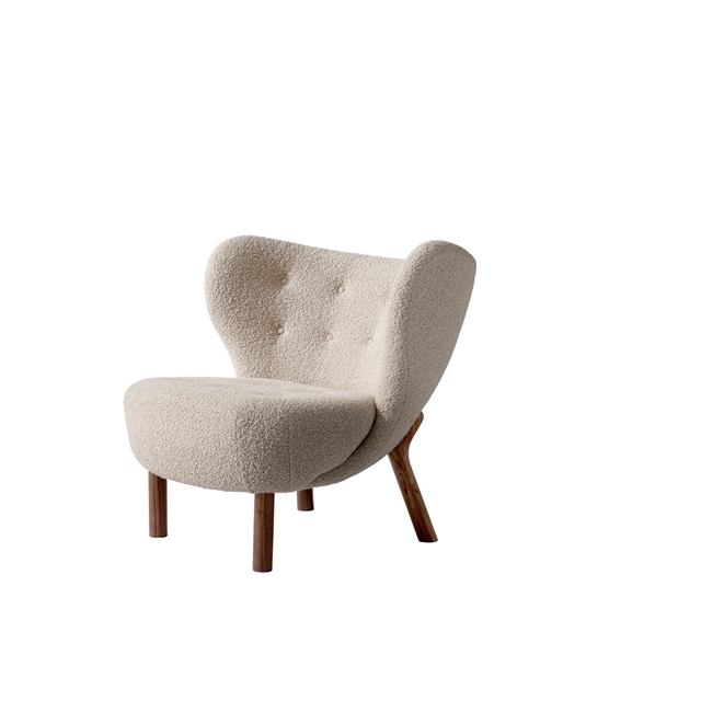 &tradition - Little Petra Vb1 Lounge Chair, Walnuss / Karakorum 003