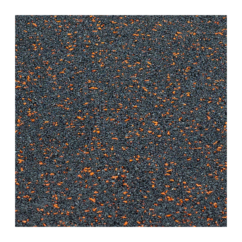 trendy sport bodenmatte rubber interlocking flooring segura 1000 schwarz/orange 0,6 cm orange/schwarz