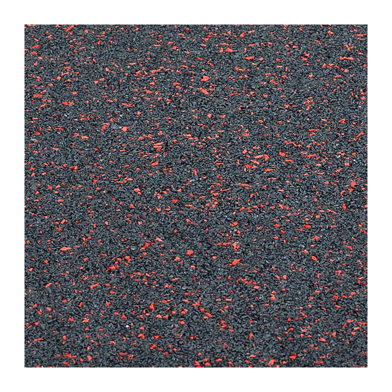 trendy sport bodenmatte rubber interlocking flooring segura 1000 schwarz/rot 0,6 cm rot/schwarz