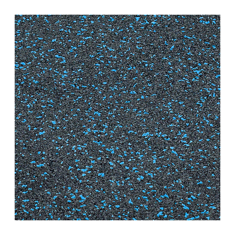 trendy sport bodenmatte rubber interlocking flooring segura 1000 schwarz/blau 0,8 cm blau/schwarz