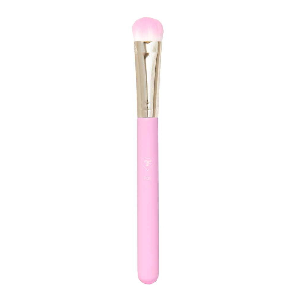 trixie cosmetics p09 extra large flat shader brush pink